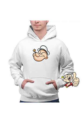 OEM Men's Sweatshirt Popeye the Sailor Fisherman Pipa Boatman
