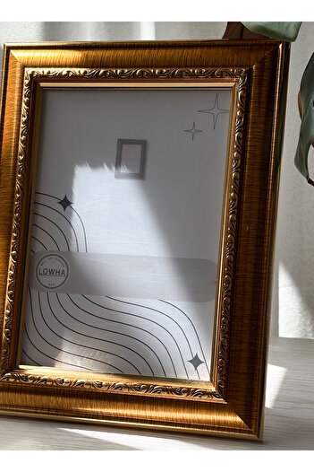 LOWHA Ornate Tabletop Picture Photo Frame with MDF Backing Includes Built-in Stand and Acrylic Front