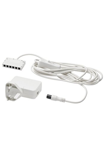 IKEA ANSLUTA LED driver with cord, white, 19 W