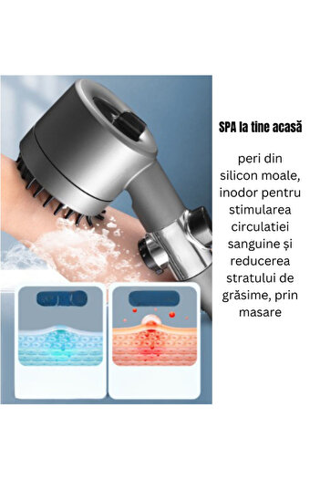 MANDU High pressure hand shower head and Turbo Vortex propeller