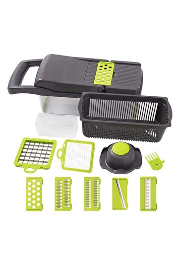OEM Multifunctional Veggie Slicer 16 accessories included stainless steel blades
