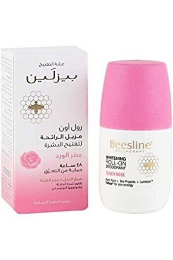 BESLİNE Natural Deodorant for Skin Lightening, Rose Scent, 48-hour Protection, 50 ml, Suitable for S