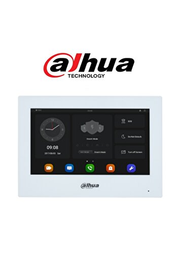 DAHUA VTH5321GW-W 802.3af PoE Android 7-Inch IP Indoor Monitor, Video Intercom Monitor, Wired Doorbe