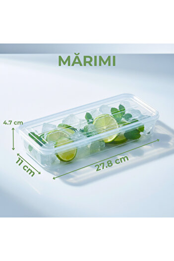 Köken Food Storage Container, Fridge/Freezer Organizer, Airtight Lid, BPA-Free Plastic Box, 1.18 L, Beige