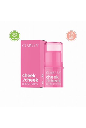 Claresa Blush Stick Cheek2Cheek, 01, Candy Pink,