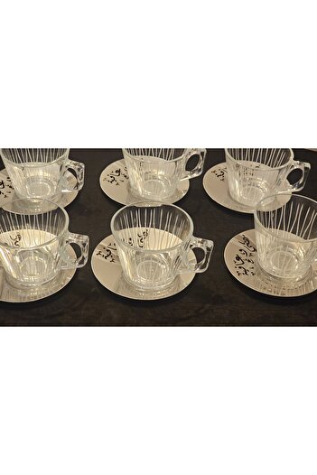 Keopsantique home Yağmur 12-Piece Coffee Cup Set