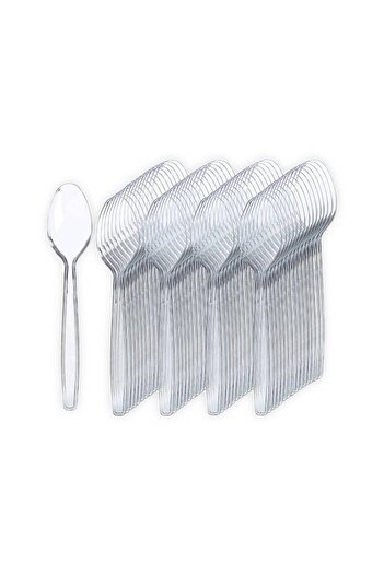 Generic Clear plastic spoons, pack of 100