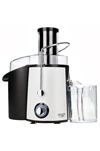 adler Storcător de fructe, 1000 W, tub de alimentare mare de 75 mm, oțel inoxidabil, 32,5x22x38,7 cm