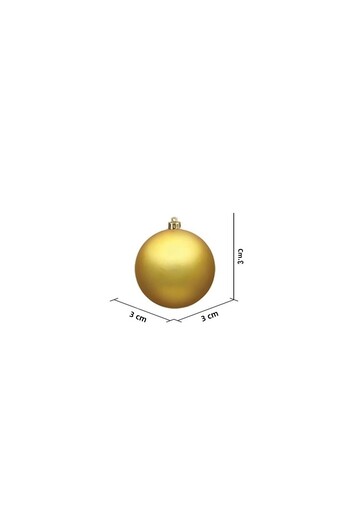 Parti Adresi Christmas Pine Tree Decorations - Assorted Color, 3 Cm, 6 Pcs