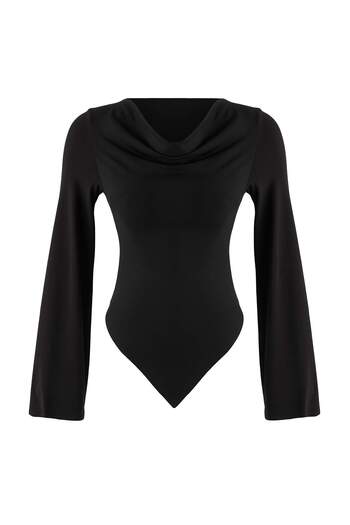 Trendyol Collection Black Knitted Blouse Twoaw26Bz00283