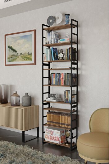 stickwood 9 Katlı Süper Kalite Siyah Kitaplık & Ayakkabılık, Banyo, Mutfak, Oyuncak Dolabı 5009