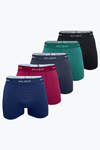 Malabadi Ανδρικό Μικτό Χρώμα 5 Πακέτο Cotton Elastane Boxer 5m075