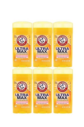 Arm&Hammer مزيل عرق آرم هامر ألترا ماكس باودر فريش ، 73 غرام، عبوة من 6 قطع، عرض الجمعة الصفراء
