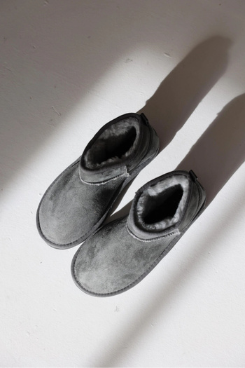 Sivarro Γυναικείες μπότες Ultra Mini Classic Suede Feather - Γκρι