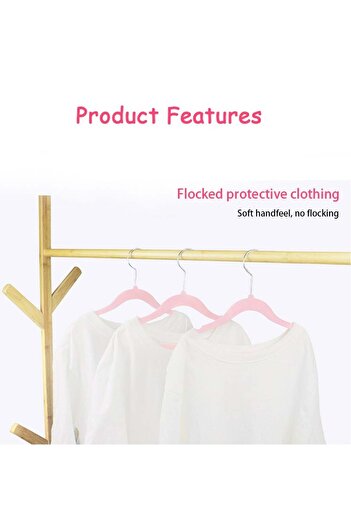 COOYA 30-Pack Velvet Kids Hangers 30cm Childrens Hangers for Closet,Non Slip Clothes Racks Small Hangers
