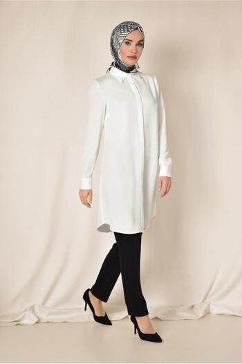 Alvina Classic Tunic with Brooch Detail 4885