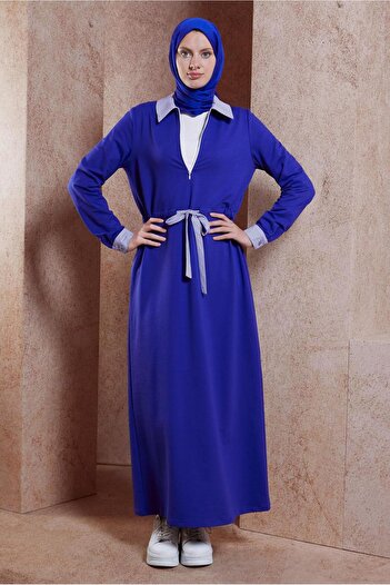 Alvina Tracksuit Dress 44753 - Lace-Up Design