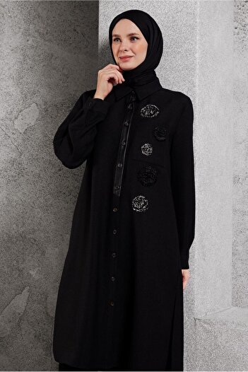 Alvina 45045 Model Dobby Saw Tunic