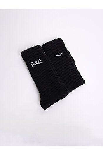 EVERLAST Чифт от 2 черни чорапи с бродирано лого
