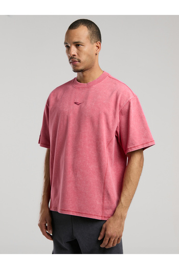 EVERLAST Ανδρικό μπλουζάκι Ny Street Oversize ανοιχτό κόκκινο