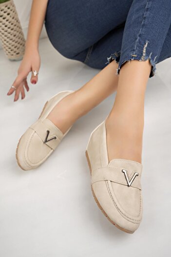 Nesil Shoes Minal GD06 Бежеві жіночі туфлі на підборах