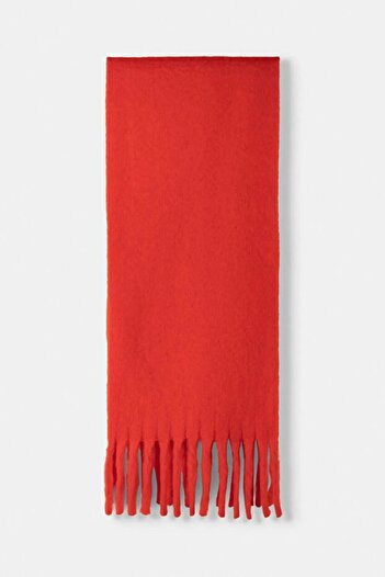 VAGGON Agnra Knitwear Shawl with Tassel Detail