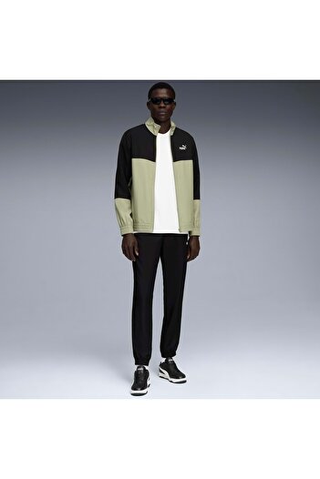 Puma Woven Colorblock Tracksuit 688173 Erkek Günlük Eşofman Takımı YEŞİL