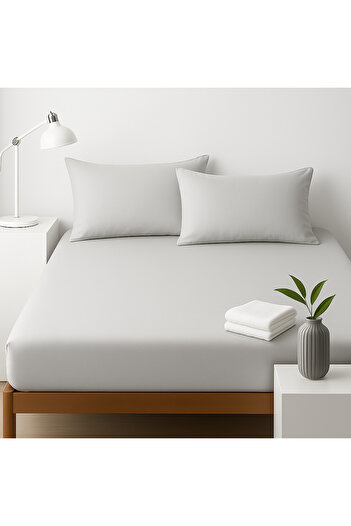 Skyrose Double Fitted Sheet Set - Bed Height 160x200 and 180x200 30cm