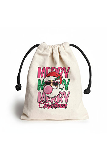 elma New Year Printed Linen Money Pouch