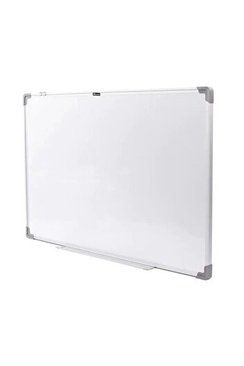 Deli Tablă albă magnetică pentru școală, ramă din aluminiu 45×60cm, suprafață din oțel cu ștergere chimică
