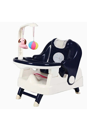 Toyska Scaun pentru Copii si Bebelusi 2 in 1, Servit Masa si pentru Baie, Pliabil, Reglabil, Albastru