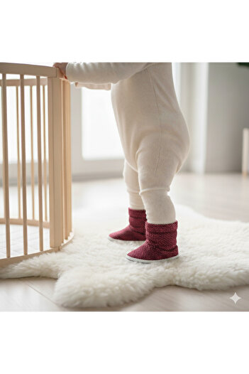 Babexi First Step Winter Booties |   Non-Slip Sole Newborn Baby Shoes (Put on and Take Off)