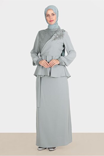 Alvina Stone Flower Double Skirt Suit 30282