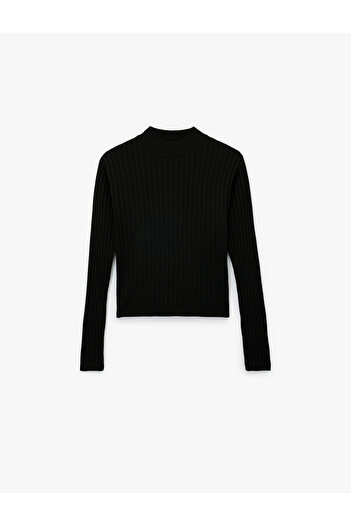 Koton Pulover tricot cu guler înalt cu mânecă lungă