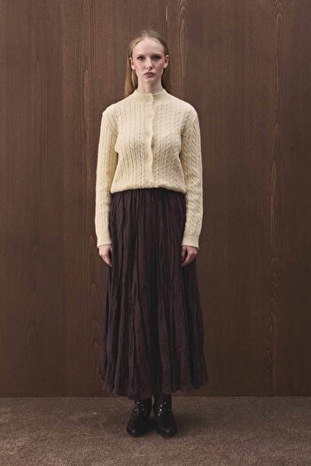 Hooopstore Καφέ φούστα Boho Crash