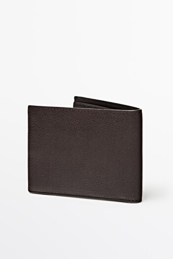 Massimo Dutti Napa deri yatay cüzdan