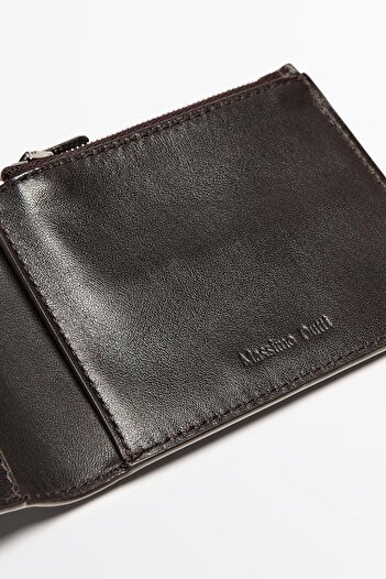 Massimo Dutti Napa deri yatay cüzdan