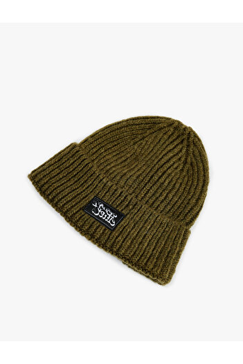 Koton Layered Beret with Label Detail