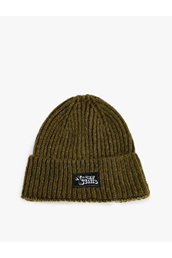 Koton Layered Beret with Label Detail