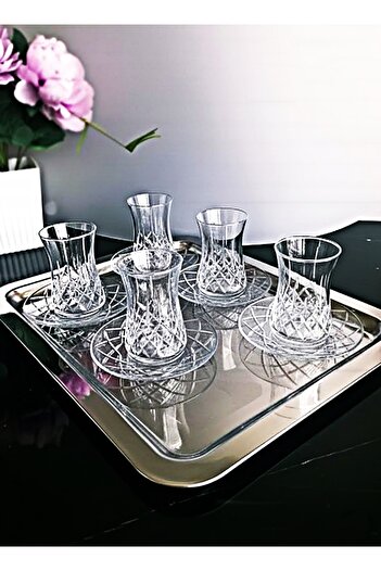 DECOSTYLE Paşabahçe 12 Parça Heybeli Çay Takımı