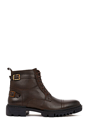 Derimod Men's Brown Lace-Up Leather Casual Boots 25Wfd6201Ft