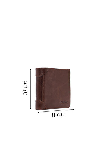 Derimod Men's Brown Leather Wallet 000A2D360818