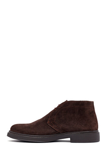 Derimod Men's Brown Lace-Up Suede Leather Boots 25Wfd633210