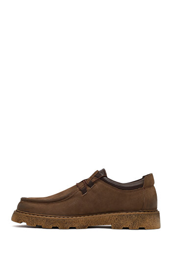 Derimod Men's Mink Nubuck Leather Casual Shoes 25Wfd7514V3