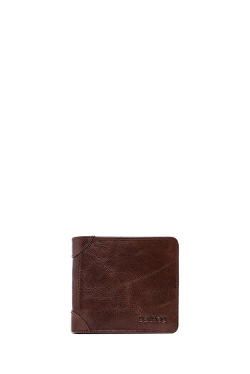 Derimod Men's Brown Leather Wallet 000A2D360818