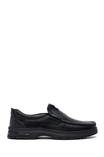 Derimod Men's Black Leather Casual Loafer, Winter Shoes 25Wfd695618