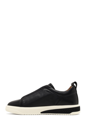 Derimod Ανδρικό δερμάτινο sneaker με μαύρη χοντρή σόλα, χειμερινά αθλητικά παπούτσια 25WFD631219