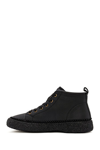 Derimod Men's Black Lace-Up Leather Sports Boots 25Wfd6948Ft