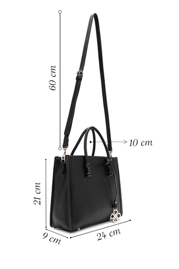 Derimod Women's Black Long Strap Shoulder Bag 25Abd2419Ft