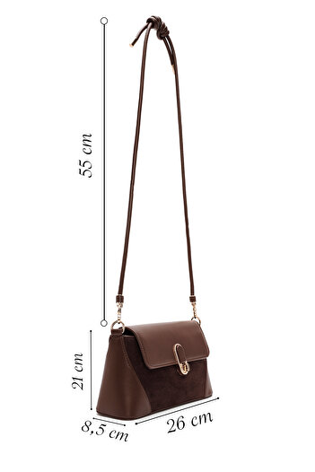 Derimod Women's Brown Long Strap Shoulder Bag 25Wbd261814
